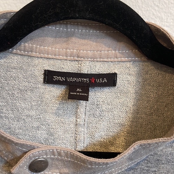 John Varvatos Star USA zip up Moto style sweatshirt jacket - Picture 2 of 8